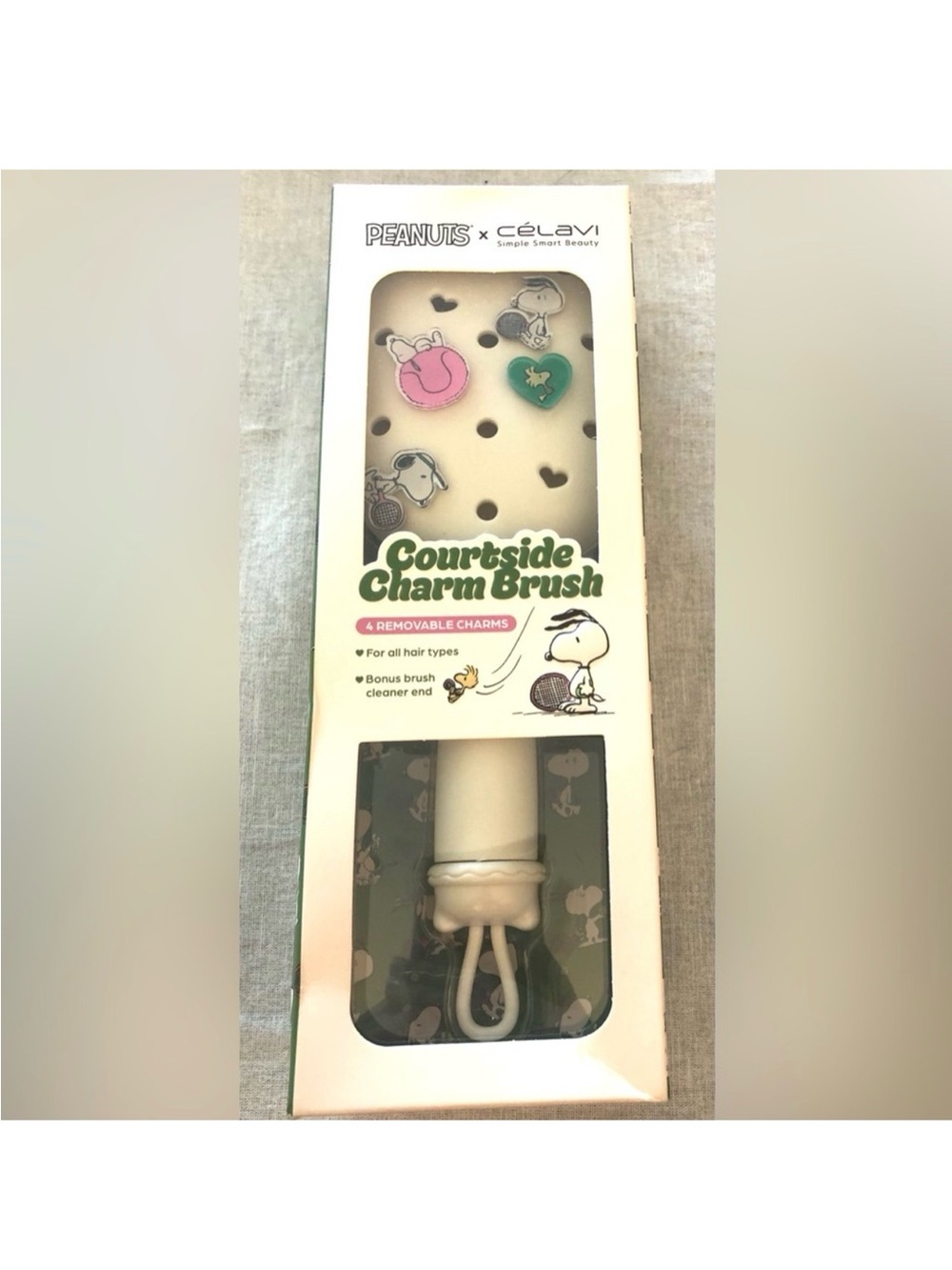 Peanuts x Celavi Charm Brush with Removable Charms